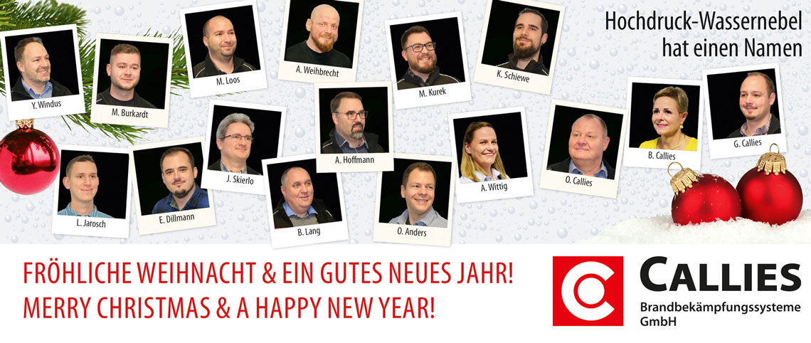 Weihnachtsgrüße von den Mitarbeitern