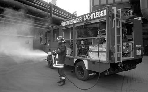 Werkfeuerwehr Sachtleben Callies Brandbekämpfung