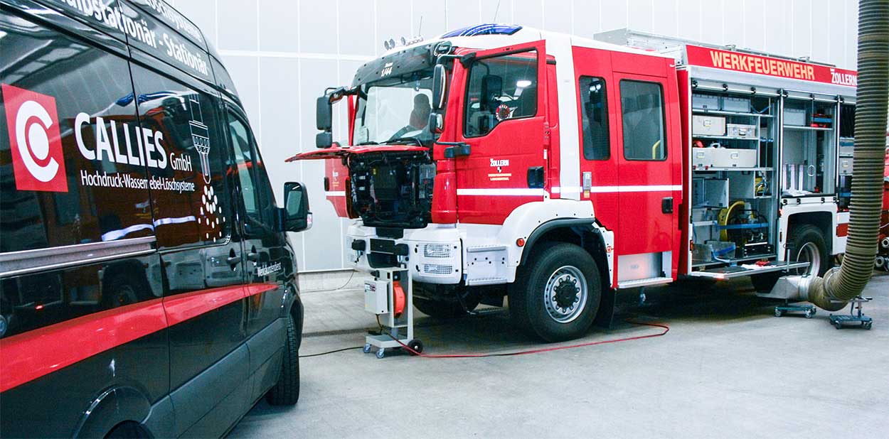 Callies 24h Notfall Dienst Brandbekämpfung