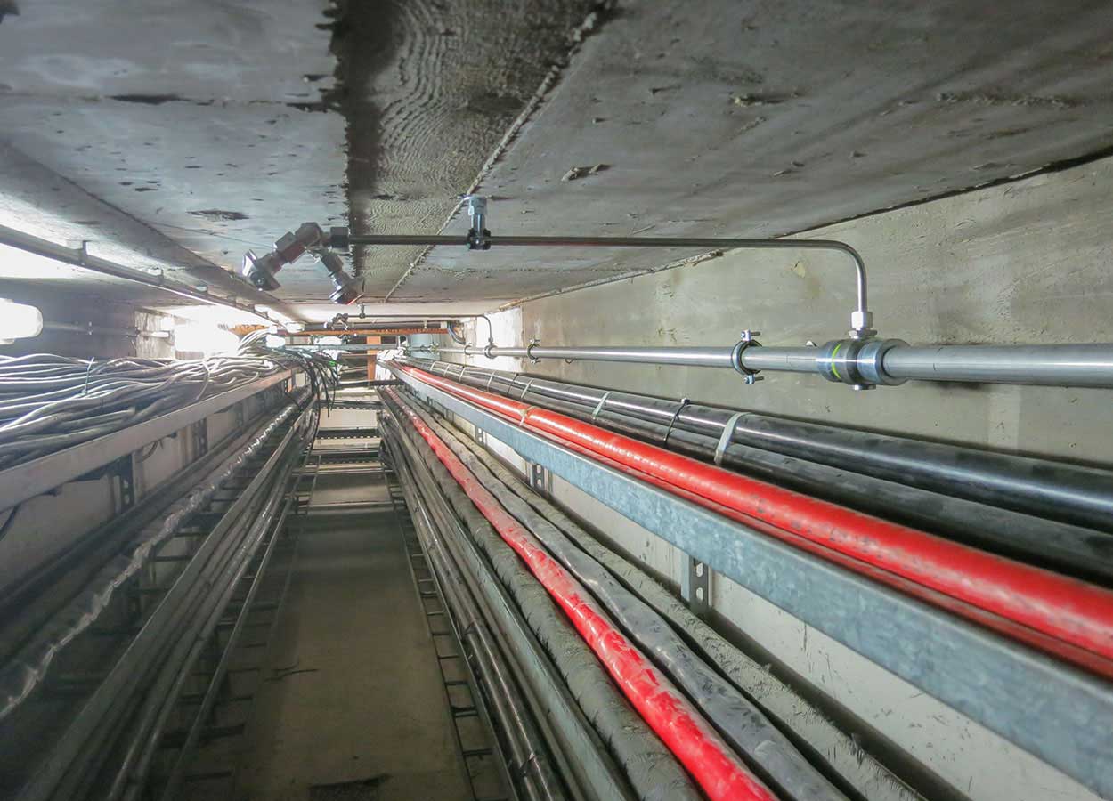 Solvay fire protection for cable conduits