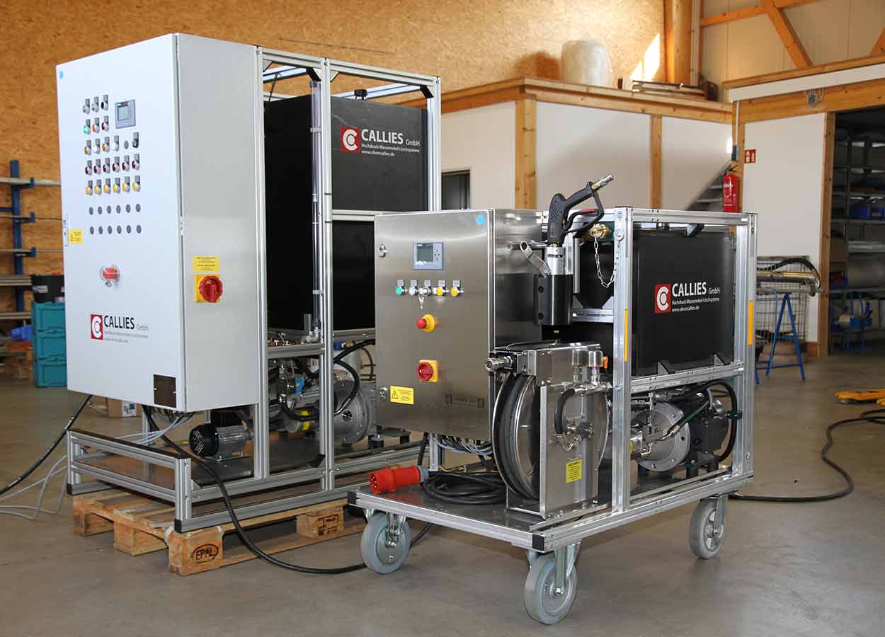 Brandschutzsysteme für Elektrofahrzeuge durch Hochdruck Wassernebeltechnik