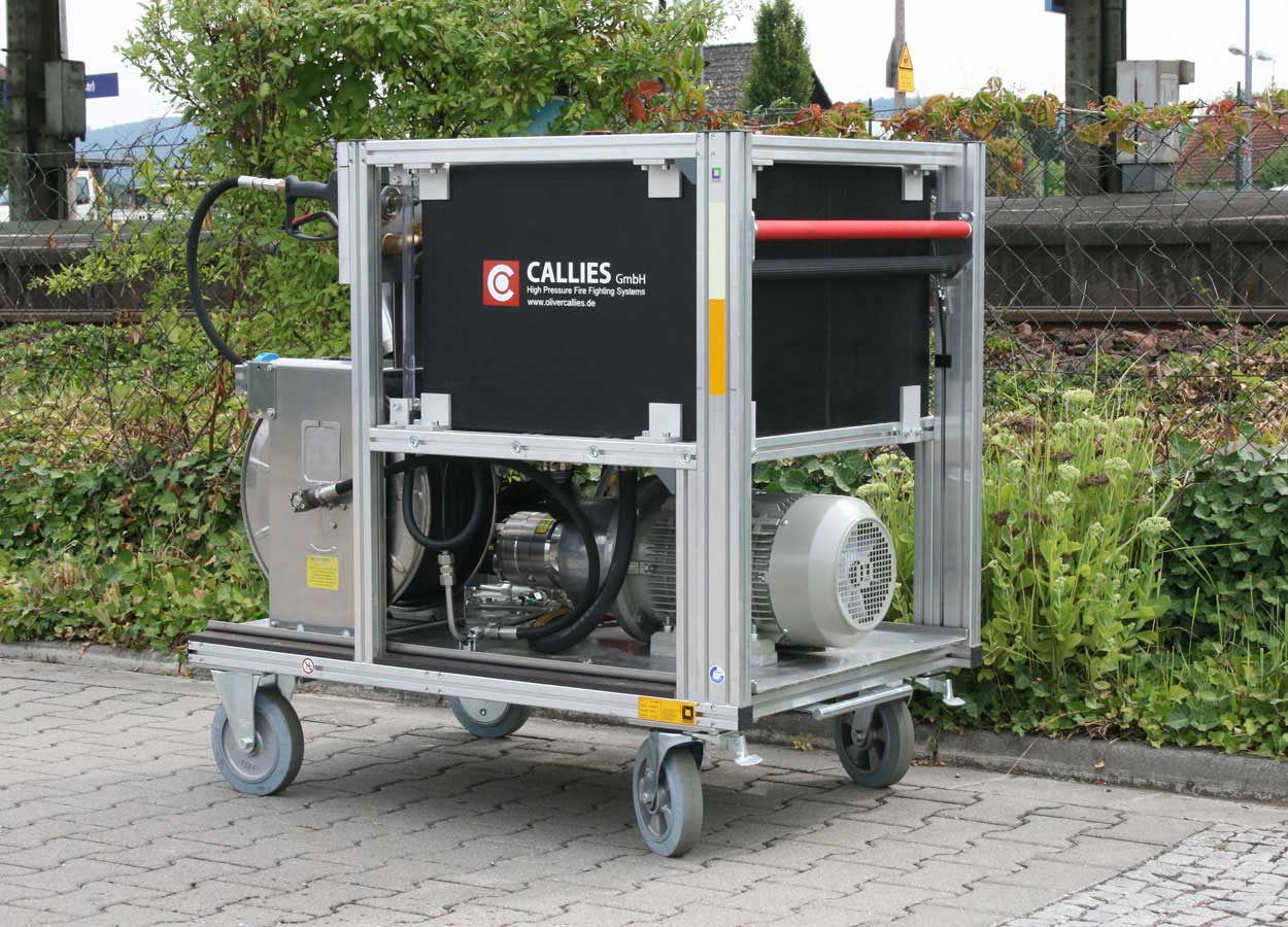 Temporary fire protection with Callies mobile fire-extinguishing systems